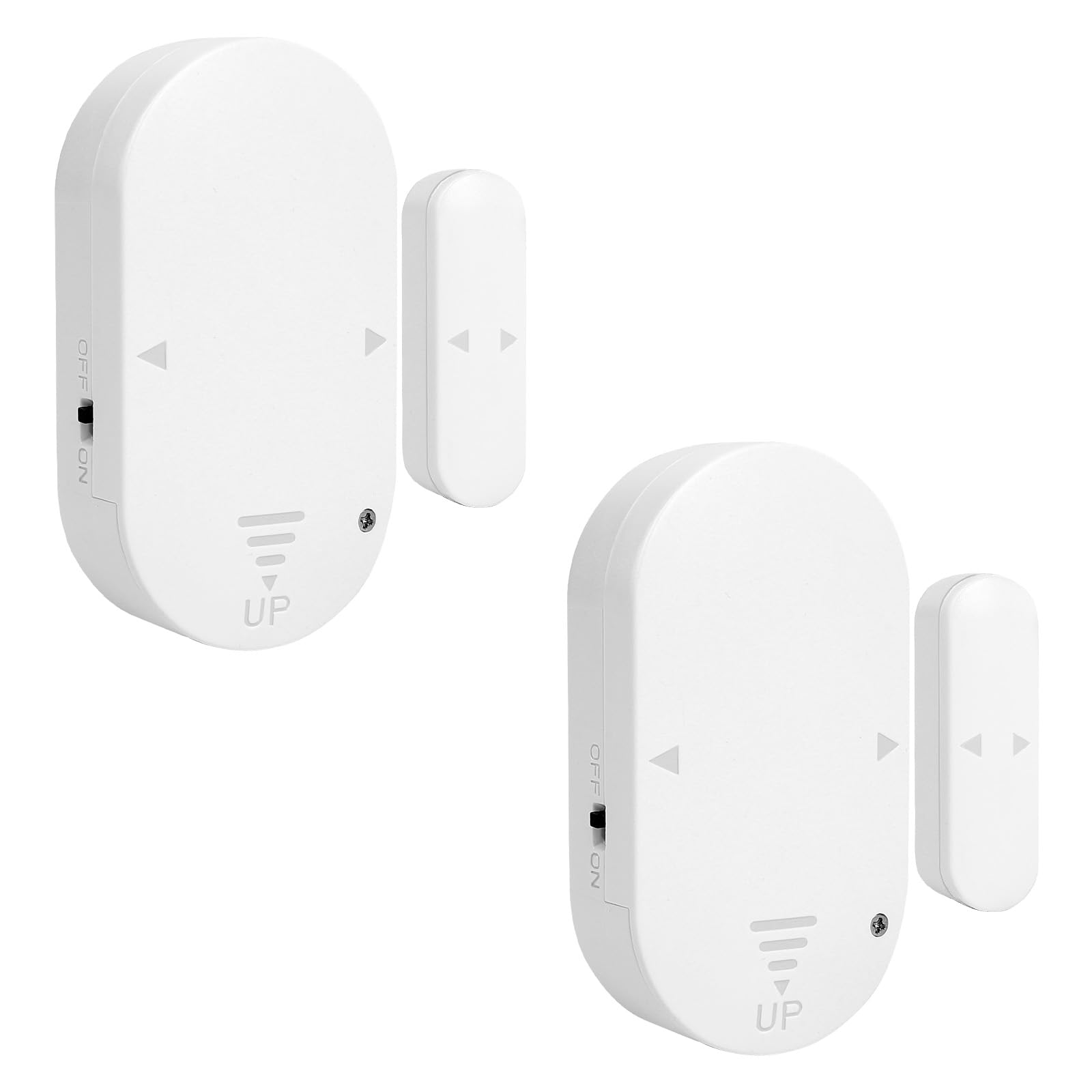 Cuteefun Alarm drzwiowy, 2 sztuki Czujnik wibracji stłuczenia szkła, 130 dB Głośny czujnik drzwi, Regulowana głośność Alarm okienny Alarm antywłamaniowy, Alarm okienny dla bezpieczeństwa domu, Sklepu