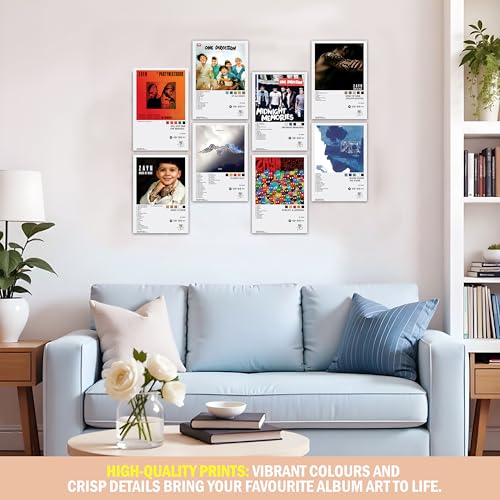 Image of WONDER HUB Wall Art Posters, 20x30 cm (A4), Self-Adhesive, Music Wall Poster for Bedroom, Living Room, Office (Zayn Malik)