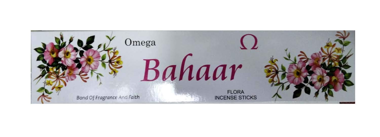 Omega Incense 100g Sticks with Woody, Spicy, powdery, Fancy, Lily,Oriental, perfumic (Silver)