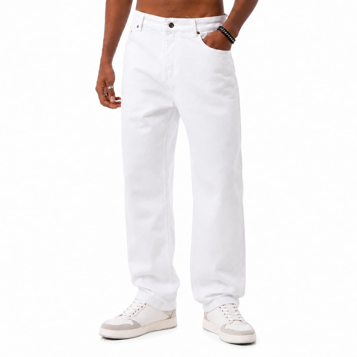 Jeanshose – Gerade geschnittene Denim Hose mit 5-Pocket-Style – Klassische Straight Fit Jeans für Freizeit & Streetwear