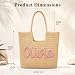 Imagen de Bolsa Tote Playa Paja Personalizada Bordado Nombre