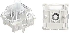 GATERON Interruptores magnéticos de teclado com sensor Hall, KS-20 interruptores magnéticos pré-lubrificados brancos lineares 30gf, configuração livre de compatibilidade SMD pré-viagem, adequado para