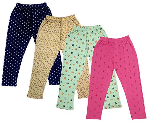 Image of IndiWeaves Girl's Regular Fit Cotton Capri Pants (71800-142143144149-IW-N-P4-32 Magenta, Green, Beige, Navy Blue 12 Years-14 Years)
