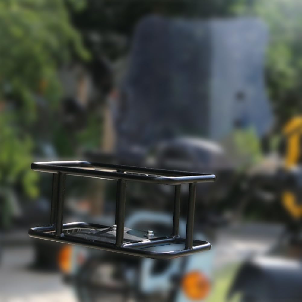 Panier avant de vélo électrique en fil d'acier épais 35 x 20,5 x 15 cm avec vis et entretoises pour vélo électrique CC110