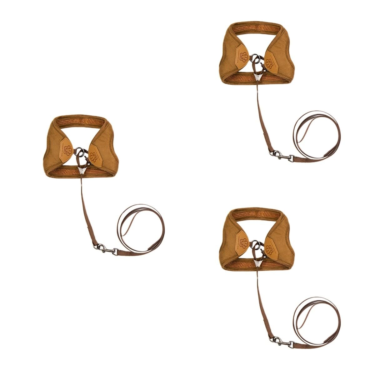 VANZACK 3stücke Katzen Geschirr Mit Zugseil Bequemes Und Leichtes Design Für Katzen Und Kätzchen Für Dull Polish Kaffee Haustierbedarf