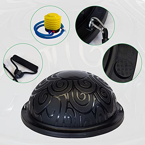 ARIMO Meia Bola Suíça tipo bosu ball Exercícios de Solo Equilíbrio Fortalecimento Muscular Pilates Y