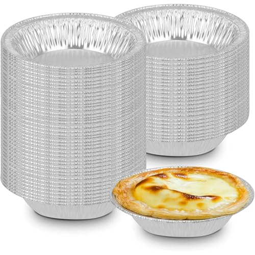 The Baker Celebrations A90 WILKINSON 50 Aluminum Foil Disposable Baking Tart Pans 4-1/4 Inches cover