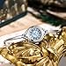 Gosasa Classic Vintage Bangle-Style Women's Watch with Small Dial and Thin Strap Elegant Dress Analog Ladies Wristwatch Fashion Waterproof Quartz Women Gold Watch (Silver Blue a)