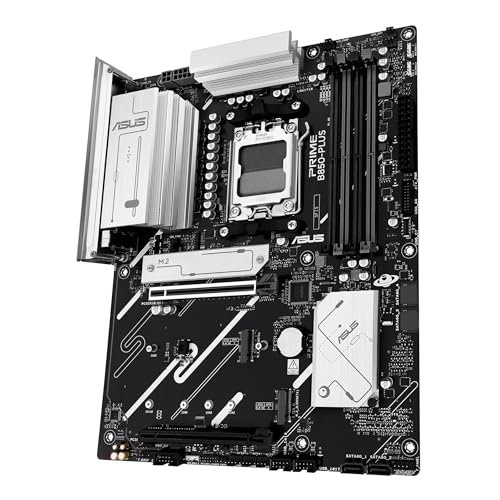 PRIME B850-PLUS-CSM, Scheda Madre AMD ATX, 8+2+1 Fasi di Alimentazione, Slot DDR5, PCIe 5.0, 3 Slot M.2, Wi-Fi 6E, Ethernet Realtek 2.5Gb, DisplayPort, HDMI, USB-A e USB-C da 10Gbps, Aura Sync - Scheda madre - Immagine 3