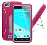 New Frontier (Tm) Heavy Duty Kickstand Case for BLU Studio 5.0C /Ce (D536u/D536), Many Colors Available (HVD Pink)