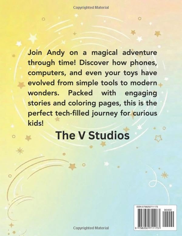 Andy's Time-Travel Tech Adventure: An Educational History of Gadgets for Kids with Fun Coloring Pages. image 3