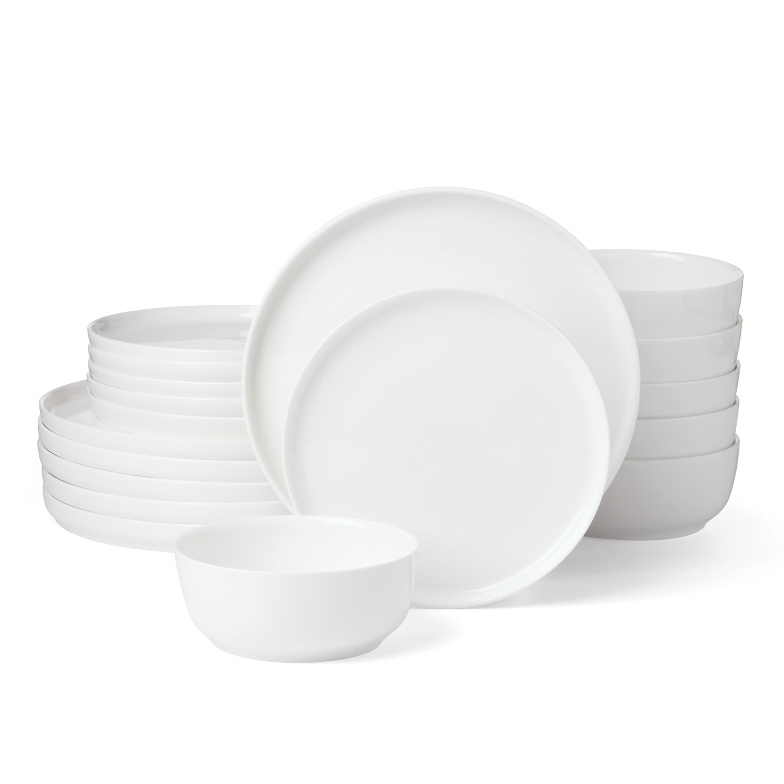 Lenox Modern White Coupe 18-Piece Dinnerware Set