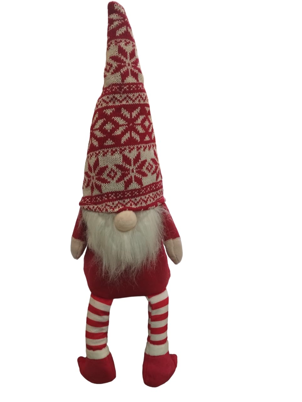 eurostileChristmas Gnome Cute Gnome Decorative Gnome Door Stopper Christmas Ornament Elf Without Face Plush Santa Claus Handmade Christmas Decoration for Tree Window Large Door 37 x 11 cm (3)