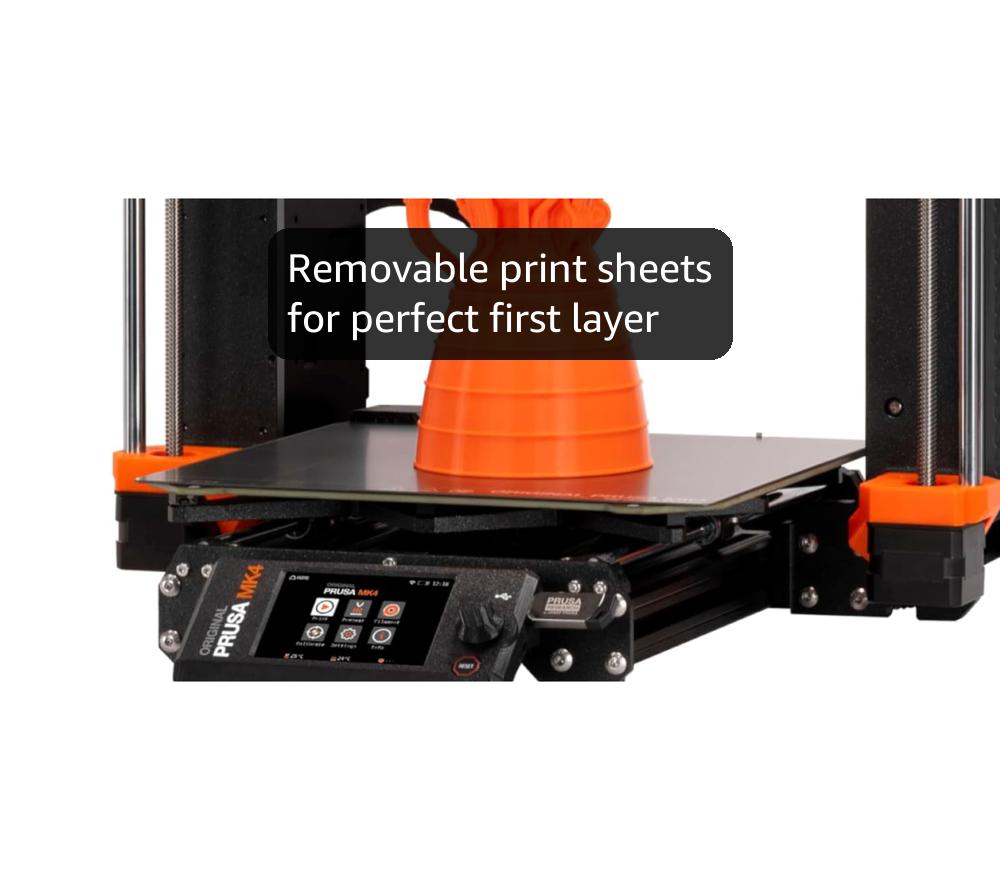 Original Prusa MK4 3D Printer kit, Removable Print Sheets