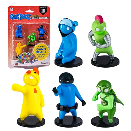 Official Toikido Gang Beasts Action Figures - 2.5 Inch Collectible Kids Toys. 5 Pack Incl. 1 Hidden Rare Character. Edition 1 - Image 2