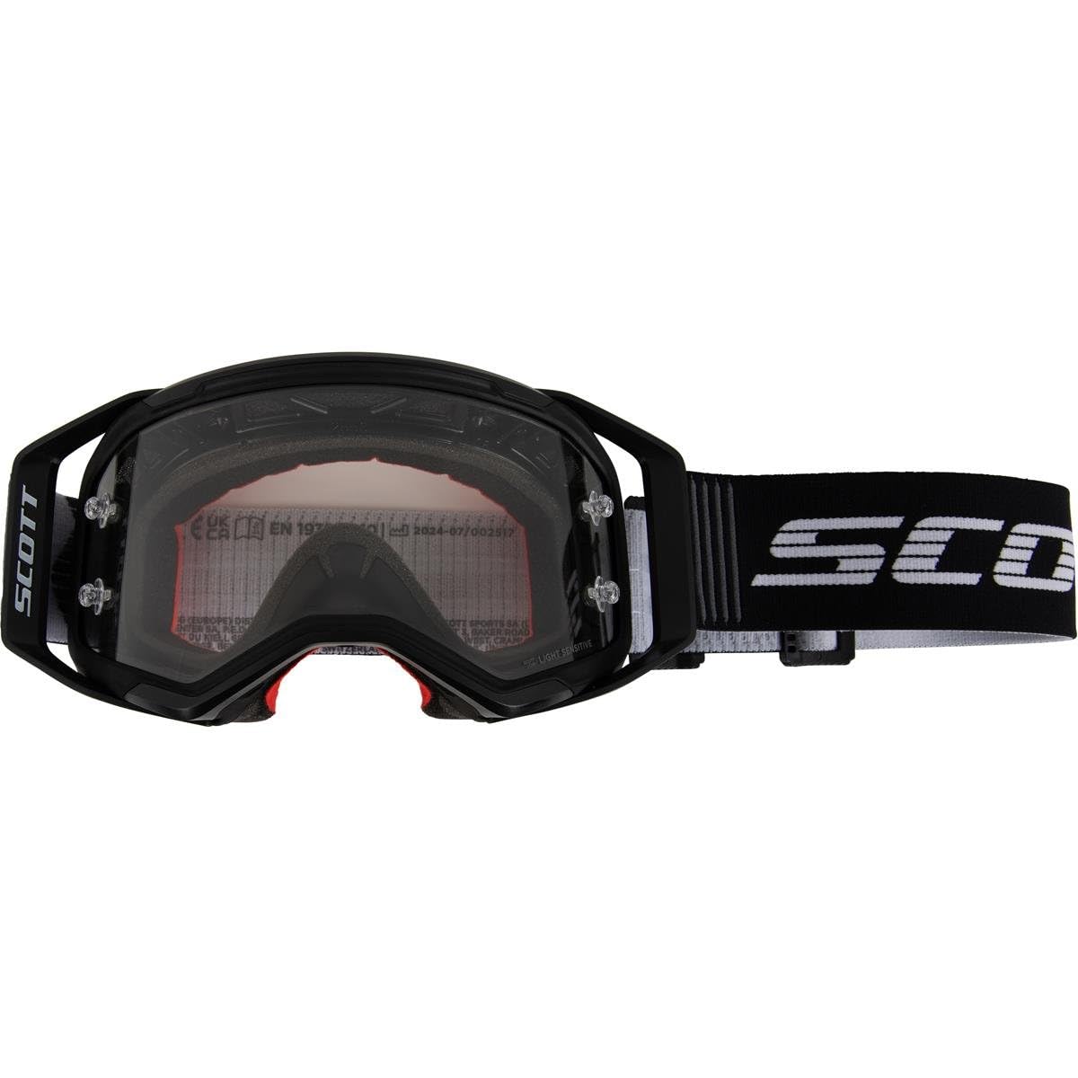 Scott Usa Prospect 2.0 Goggles (One Size Fits Most, Black/White / Light Sensitive Gray Lens)