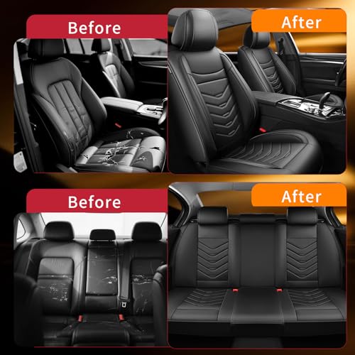 DZATTU Car Seat Covers for Honda Passport 2019-2025 2026,Full Set, Black by DZATTU - Used condition - Image 4