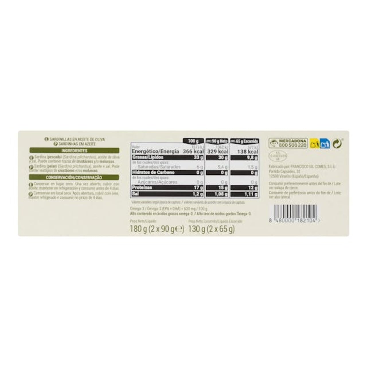 Junge Sardinen in Olivenöl 5-10 St. 8er-Pack