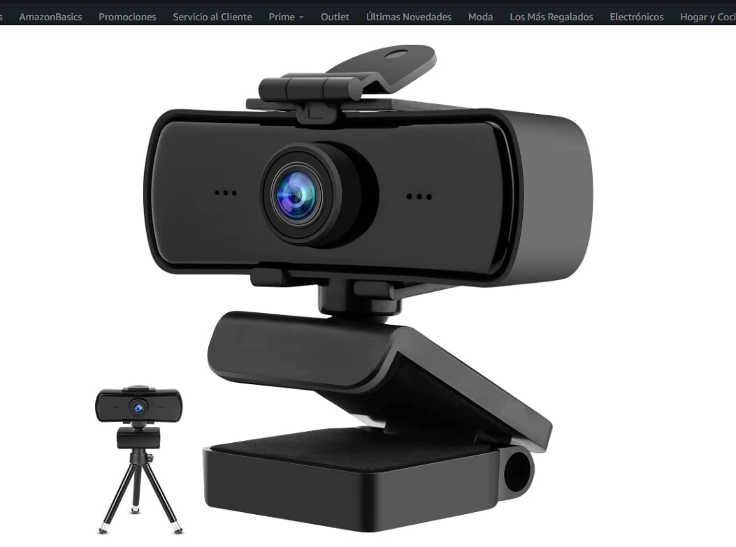 HD Webcam USB Webcam 1080p 30fps Web Cam Video Camera Clear Stereo Audio HD Light Correction Plug and Play for PC/Laptop/MacBook/Computer