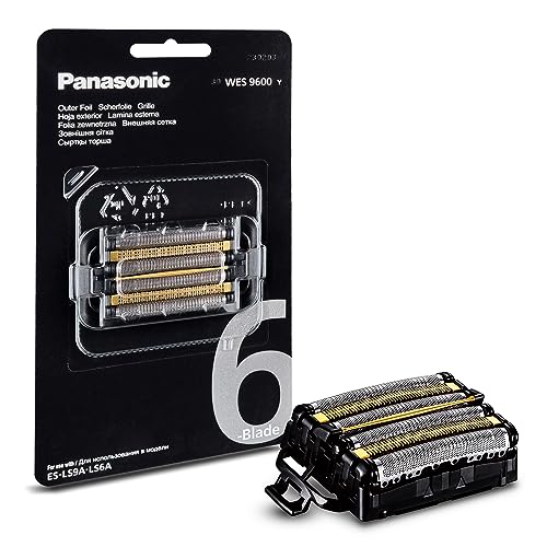 Panasonic WES9600Y1361 Ersatzklingen für Elektrorasierer ES-LS9A & ES-LS6A, Kombipack, 6-Klingen-System, fortschrittlicher japanischer Edelstahl, wasserdicht