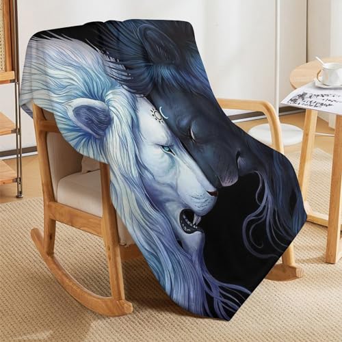 Manta de león para tardes de sofá y película en un salón cálido 5