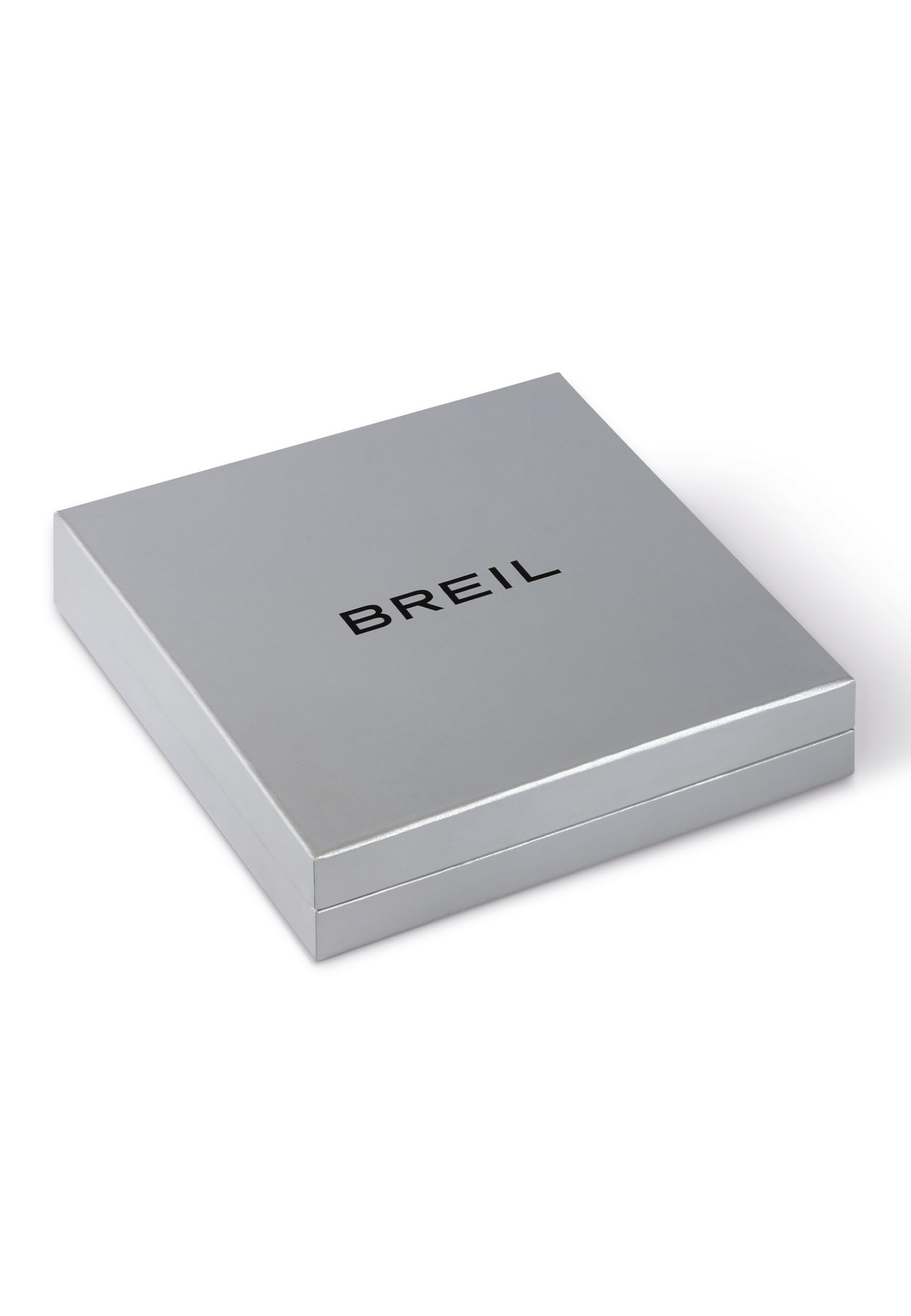 Breil, Collezione Reloaded, Collana Donna Steel Blast in Acciaio 316L,con Pendente Rettangolare a Doppia Finitura Lucida e Satinata, Design Semirigido, Circonferenza 42,5 cm, Idea Regalo Donna
