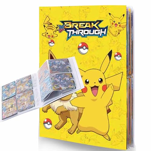 Album para Cartas, Album Cartas Libro Titular Protección Cartas 4 Bolsillos por Página 30 Páginas Con Capacidad para 240，Protege Cartas coleccionista（KAN1)