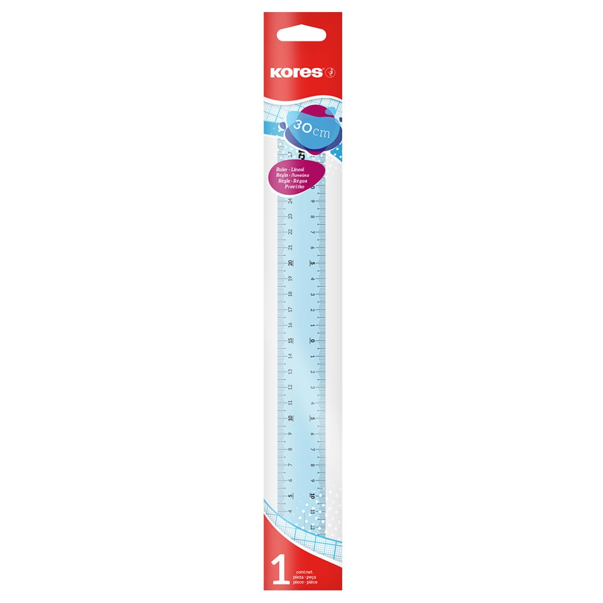 Business Source Kunststoff-Lineal, 30,5 Cm – 10 Stück Set Mit Mm & Zoll-Markierungen