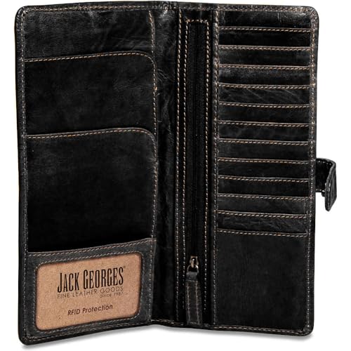 Jack Georges Voyager Travel Wallet #7729 (Black)2
