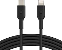Vista 5 de Belkin BoostCharge - Cable USB C a Lightning trenzado de nailon de 3.3 pies/1M, con certificación MFi de 18 W con Entrega de Energía, cable de carga