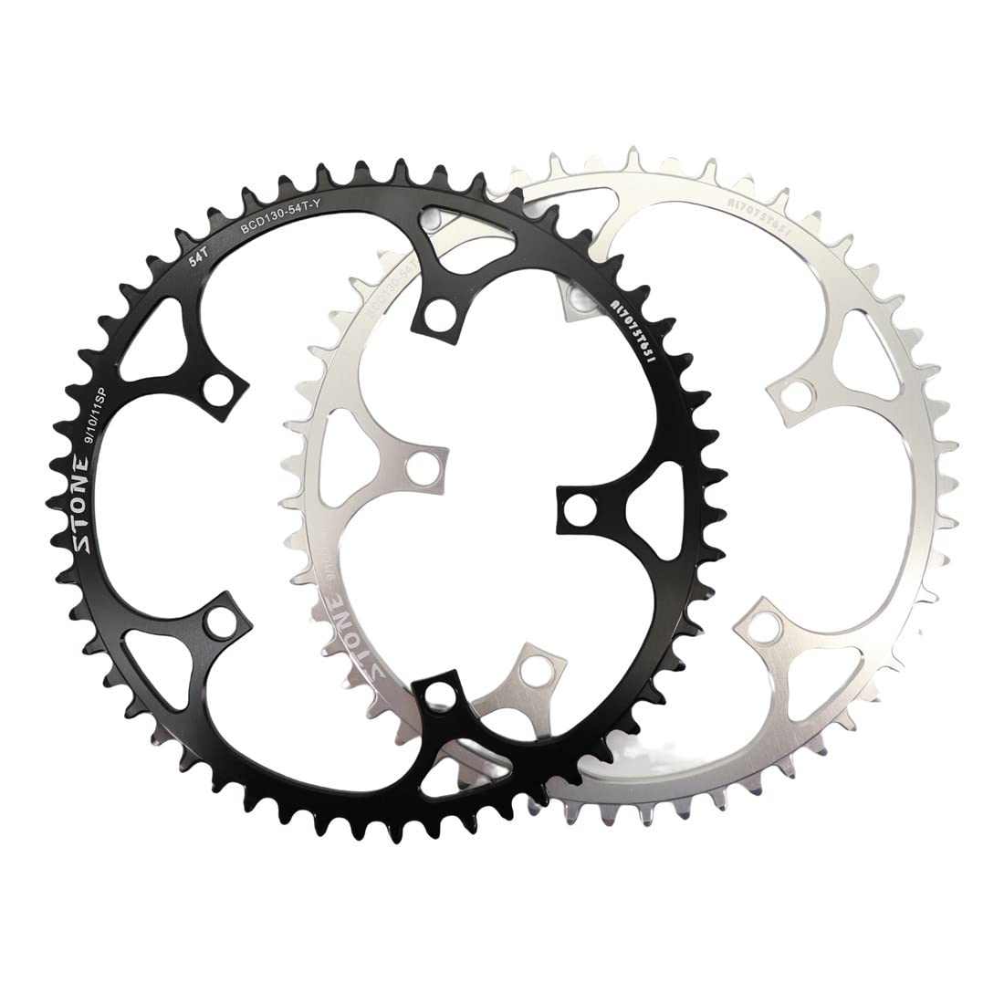 Platos para Bicicletas Plato 130 BCD Redondo 42t 44T 46 48 50 52 55 58T 60T Rueda de Cadena Bicicleta Carretera 130bcd Unisex