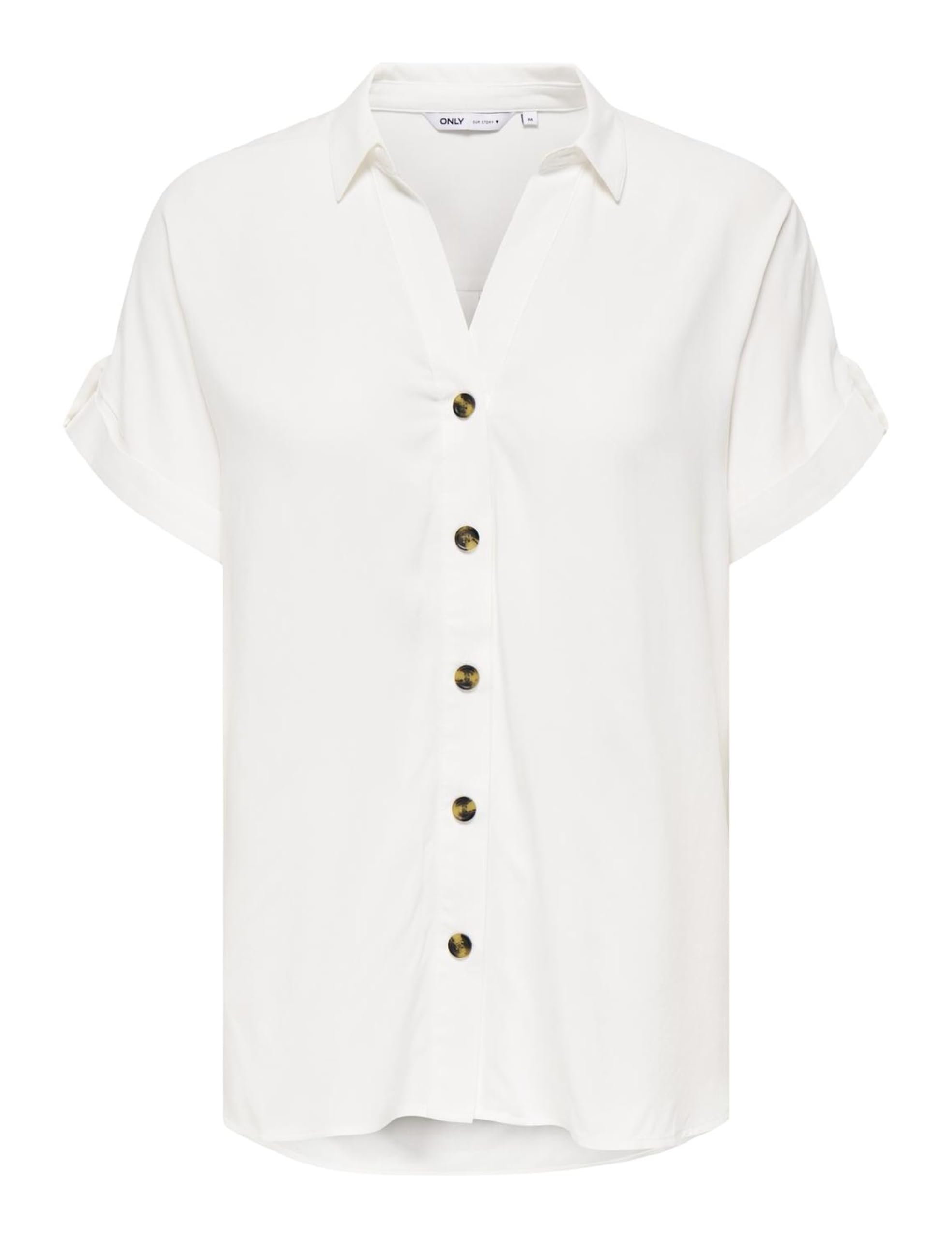 Only Women's Snow White Asmin Shirt S/S Wvn Noos, Xs