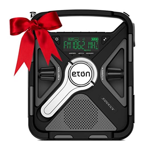 Eton FRX5BT Radio d'alerte météo tout usage avec Bluetooth Noir
