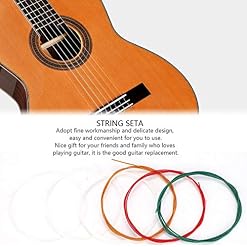 6 Pcs Corde de Guitare de Couleur Cordes Classiques en Nylon à Tension Standard pour Guitare Acoustique - Les Beatles, Paul McCartney, John Lennon, RIngo Starr, George Harrison 6 Pcs Corde de Guitare de Couleur Cordes Classiques en Nylon à Tension Standard pour Guitare Acoustique – Image 5