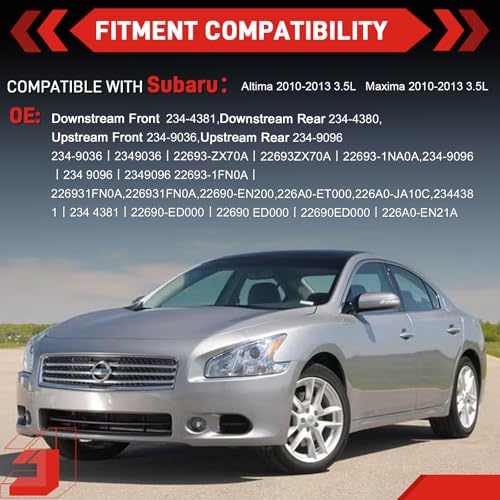 Set de 4 sensores de oxígeno compatibles Nissan Altima 2010-2013 miniatura 2