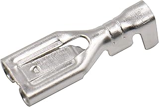 Baomain Female Spade Quick Splice Crimp Terminals 6.3mm Crimp Connector Non Insulated Pack of 100