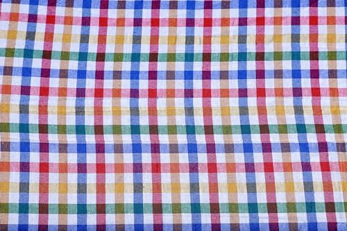 Image of CheckMe Cotton Mattress Cover /Protector for King Size Bed with Zip /Chain 72x78x8 Inch / 6.25x6 Feet - Multicolor