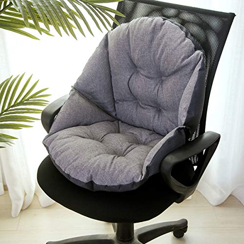 XGLL Cojín Cintura de Soporte cojin Silla Oficina, El Mejor cojín para Silla de Oficina en el hogar, Asiento para el automóvil, sillón reclinable,Gris,L