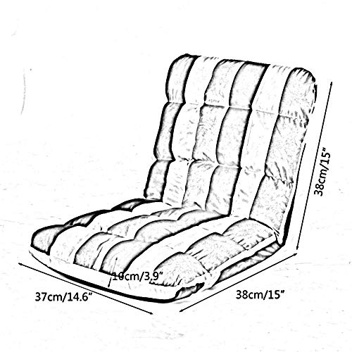 Chaise d'ordinateur pliante amovible et lavable à dossier réglable - 2
