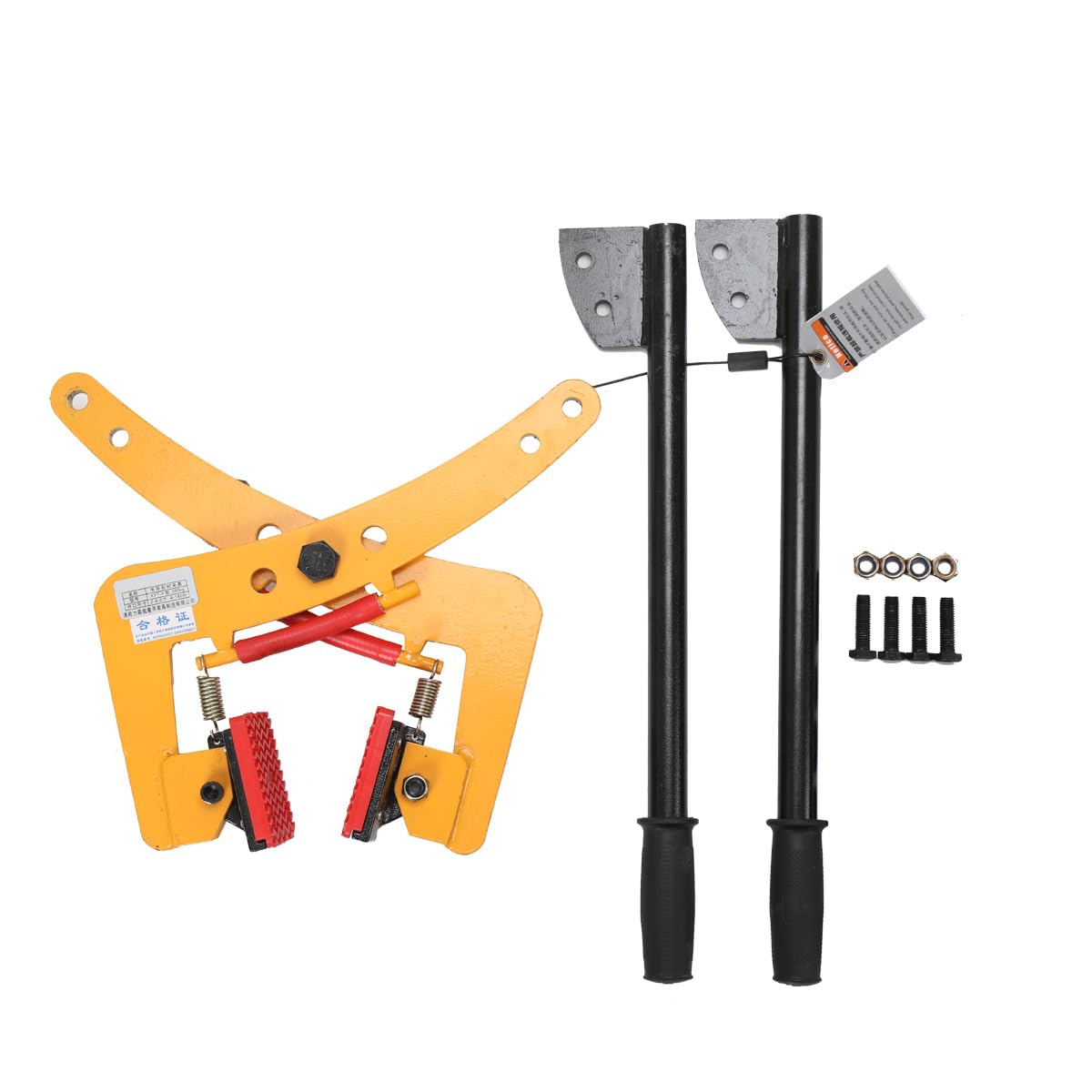 Pinza Di Sollevamento Per Pietra Regolabile 4–18 cm, Portata 350 kg, Pinza A Forbice Antiscivolo Per Cordoli, Marmo, Granito E Blocchi In Cemento