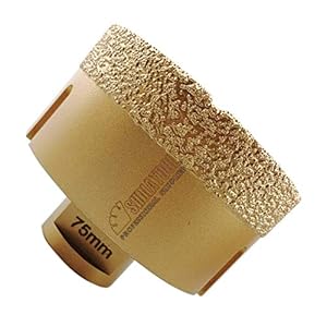 Shdiatool 75mm Diamantbohrer Fliesen-Glasbohrer