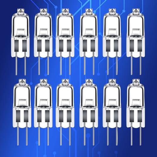 ¡G4 lámparas halógenas blanco cálido 12V 3000K luz regulable para campanas, cocinas, sala de estar y dormitorio! 12pcs(50W/12V)