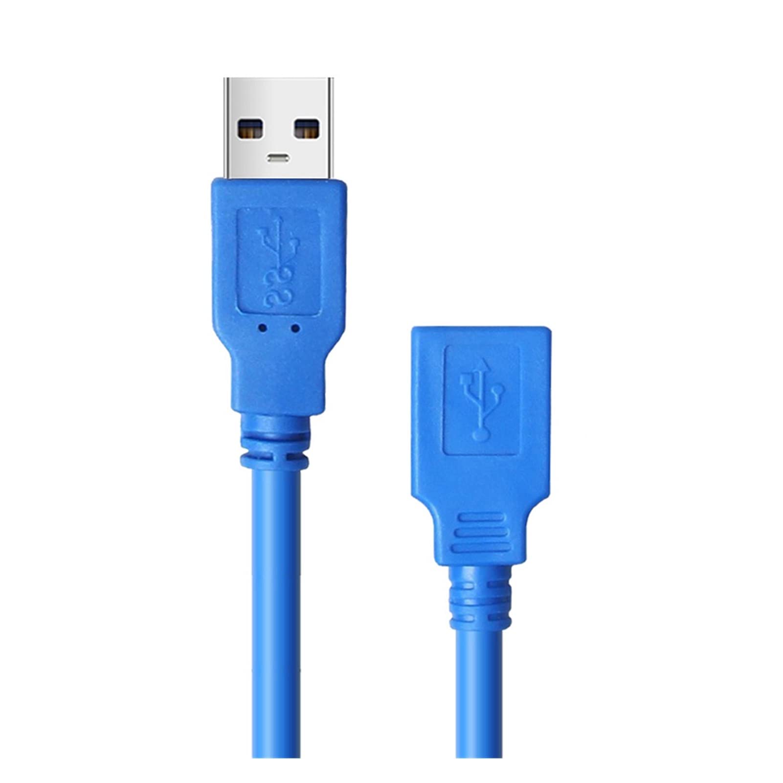 3 Metros Super Alta Velocidad USB .0 5 GBPS M/F Hombre al Cable de extensión Compatible with hub Teclado Mouse Auricular - 1pcs-Blue