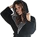 CelinaTex Texas badjas, capuchon, tweekleurig, lang, opgestikte