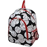 Baseball Print NGIL Canvas School Backpack