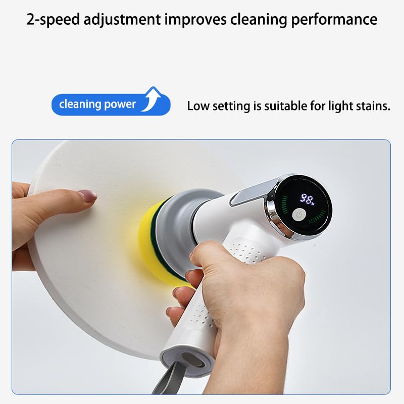 Époudeur à spin électrique pour carrelage et baignoire - 3