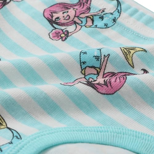 Slenily Little Girls' Soft Cotton Underwear Kids Cool Breathable Comfort Panty Briefs Toddler Undies(Pack of 6)3