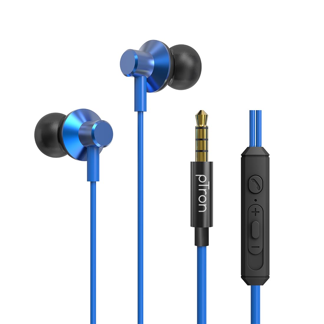pTron Pride Lite in-Ear Wired Earphones with in-line Mic, 10mm Dynamic Driver, Immersive Sound, Metal Buds, Compatible with 3.5mm Aux Port & 1.2m Tangle-Free Cable (Gray) (B0CWKT7H36) Amazon Price History, Amazon Price Tracker