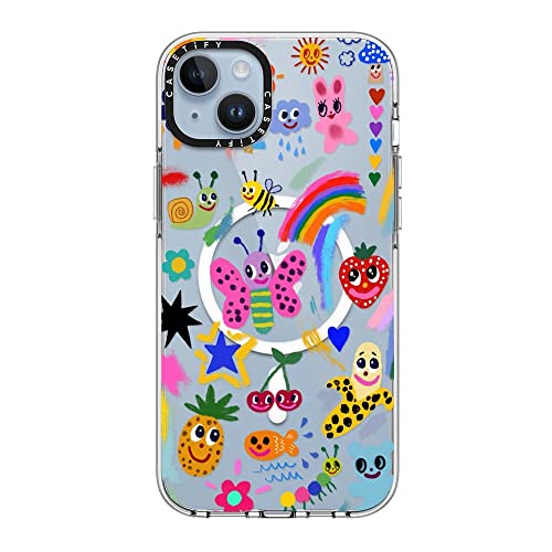 Coque transparente iPhone 14 Plus Casetify Good Vibes compatible MagSafe antichoc - 3