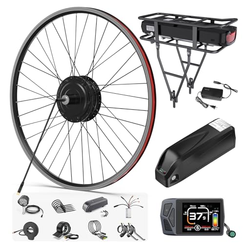 BAFANG 48V 500W/750W Rear Hub Motor Kit 20'/26'/27.5'/700C Rear Wheel Electric Bike Conversion kit Ebike Conversion Kit with Optional Battery&Display